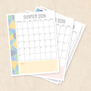 Kalendarz 2026 do druku