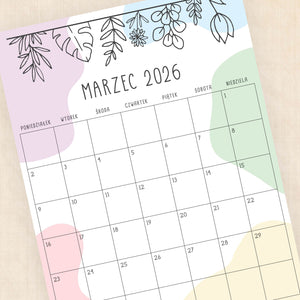 Kalendarz 2026 do druku