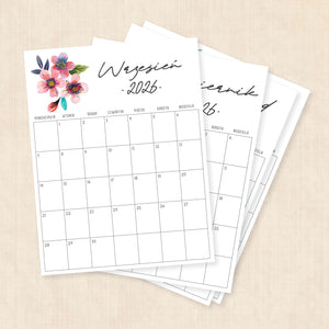 Kalendarz 2026 do druku