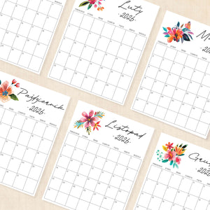 Kalendarz 2026 do druku