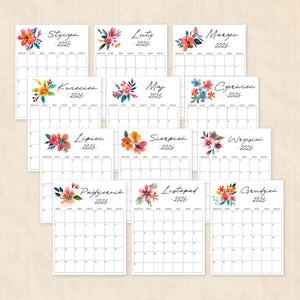 Kalendarz 2026 do druku