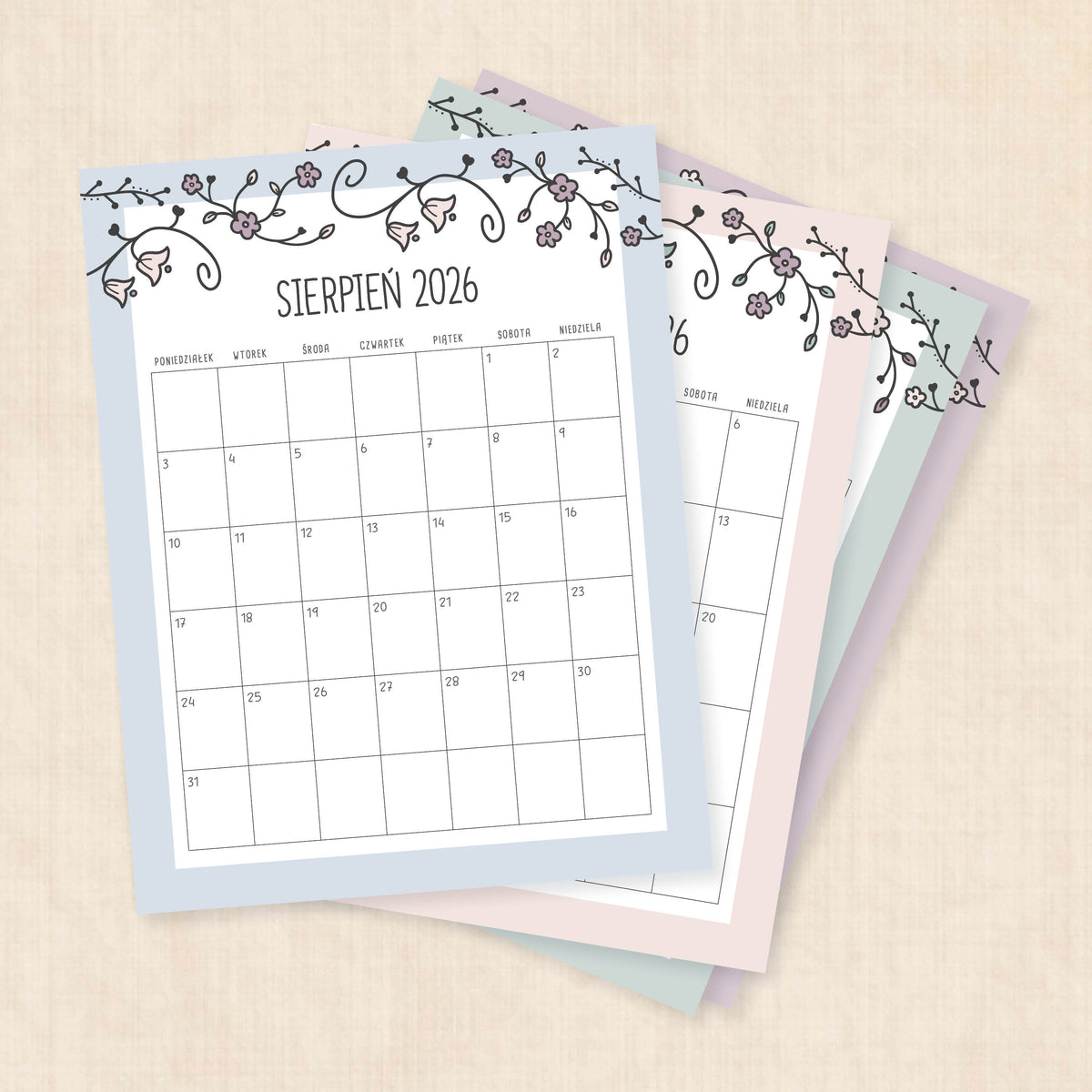 Kalendarz 2026 do druku