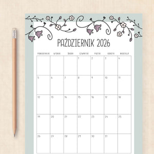 Kalendarz 2026 do druku
