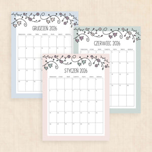 Kalendarz 2026 do druku