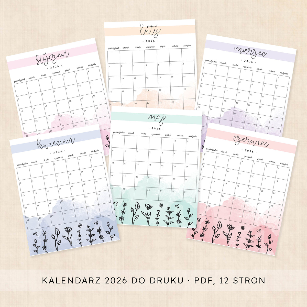 Kalendarz 2026 do druku