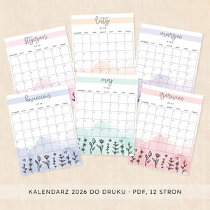 Kalendarz 2026 do druku