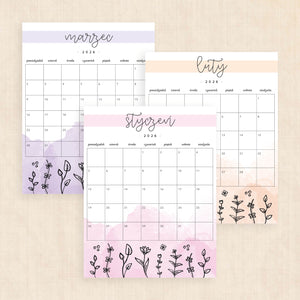 Kalendarz 2026 do druku