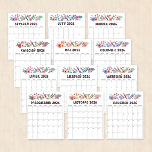 Kalendarz 2026 do druku