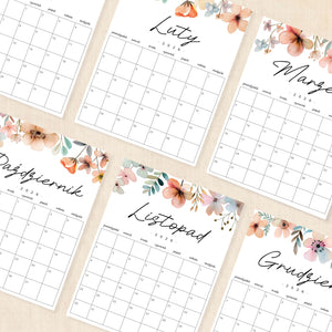 Kalendarz 2026 do druku