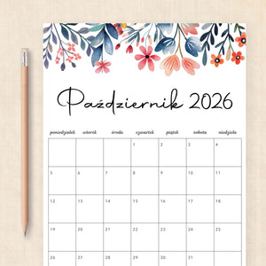 Kalendarz 2026 do druku