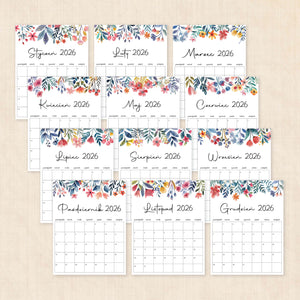 Kalendarz 2026 do druku