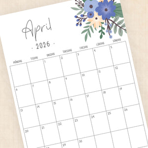 Kalender 2026 att skriva ut