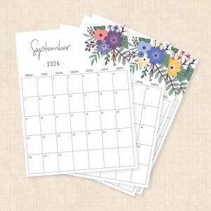 Kalender 2026 att skriva ut