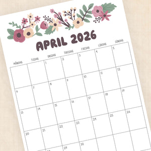 Kalender 2026 att skriva ut
