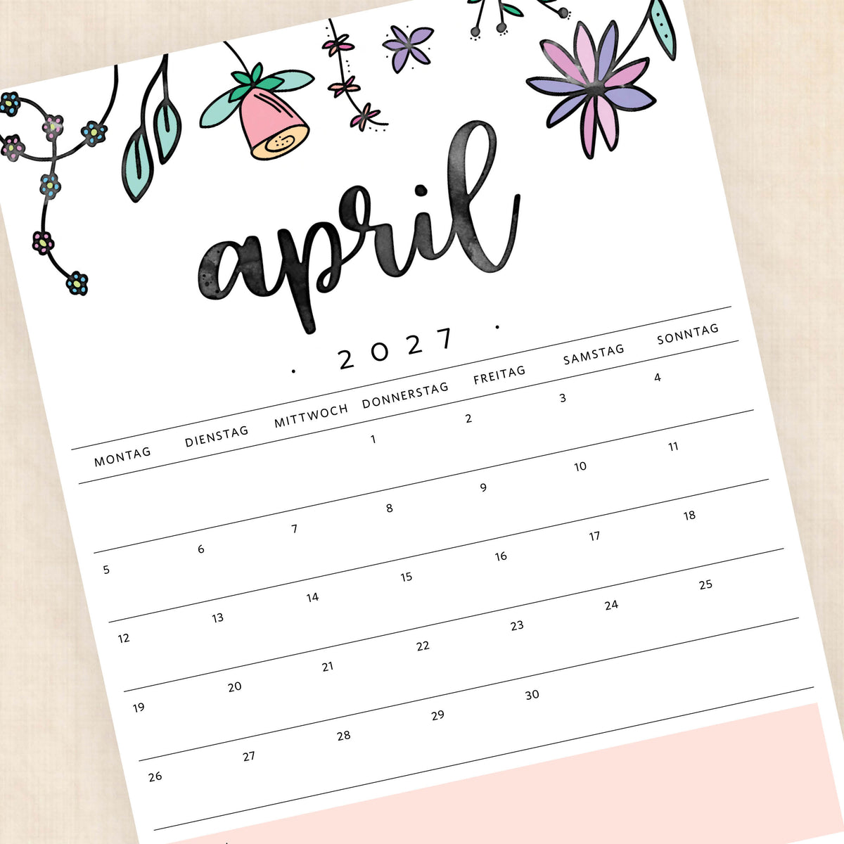 kalender 2027 zum ausdrucken