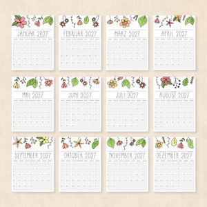 kalender 2027 zum ausdrucken
