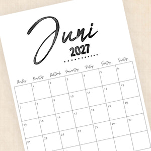 kalender 2027 zum ausdrucken