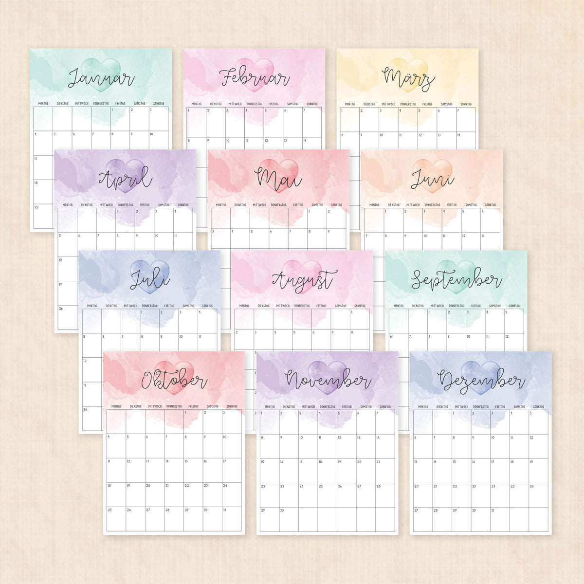 kalender 2027 zum ausdrucken