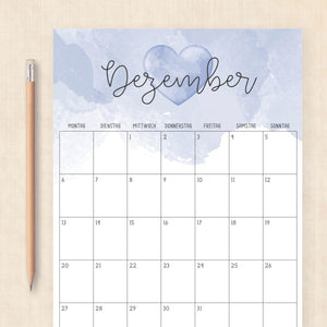kalender 2027 zum ausdrucken