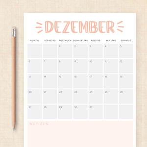 kalender 2027 zum ausdrucken