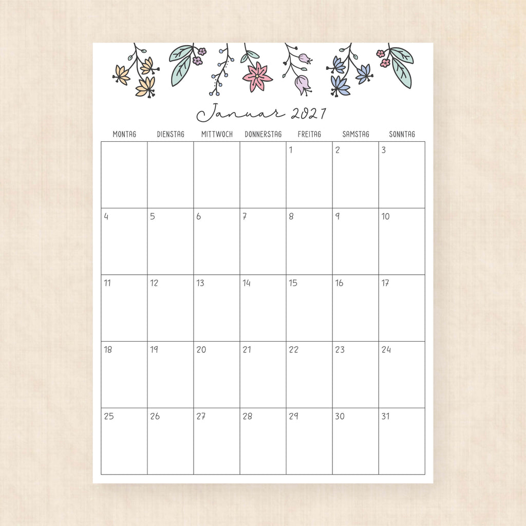 kalender 2027 zum ausdrucken