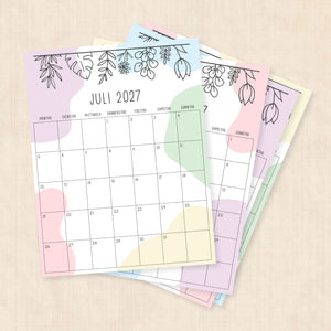kalender 2027 zum ausdrucken