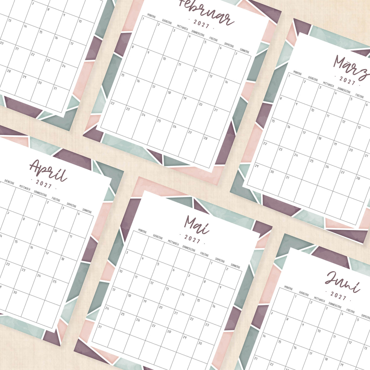 kalender 2027 zum ausdrucken