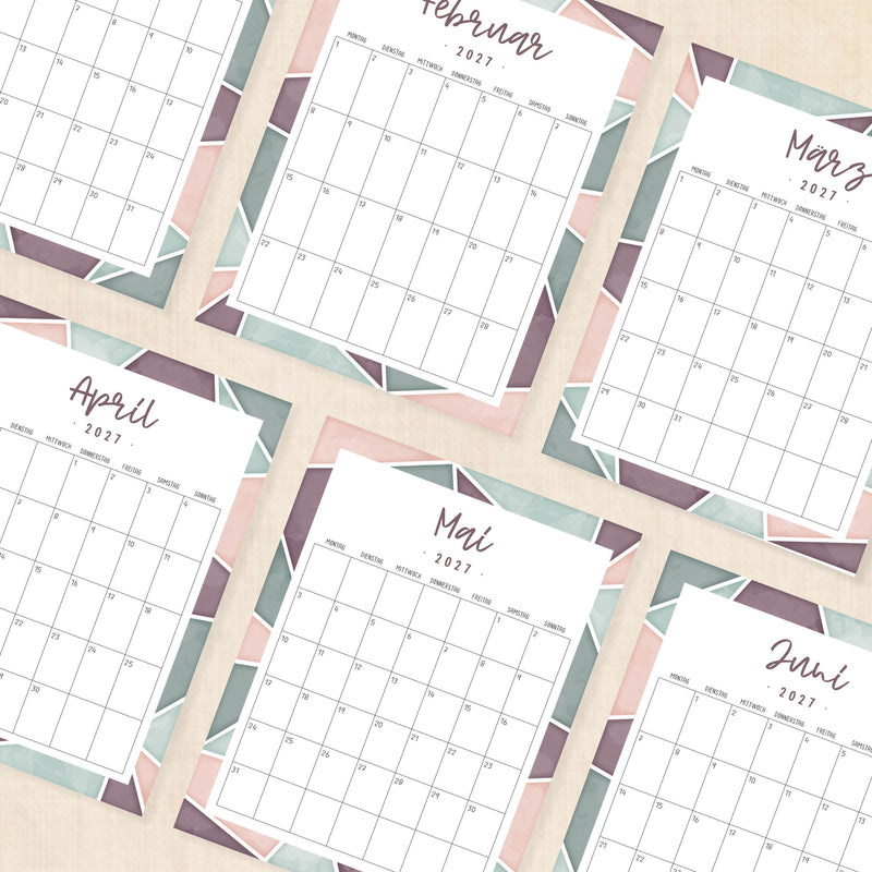 kalender 2027 zum ausdrucken