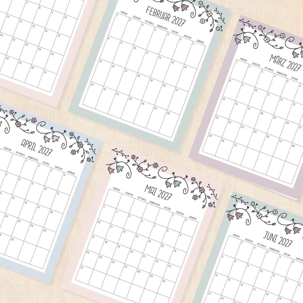 kalender 2027 zum ausdrucken