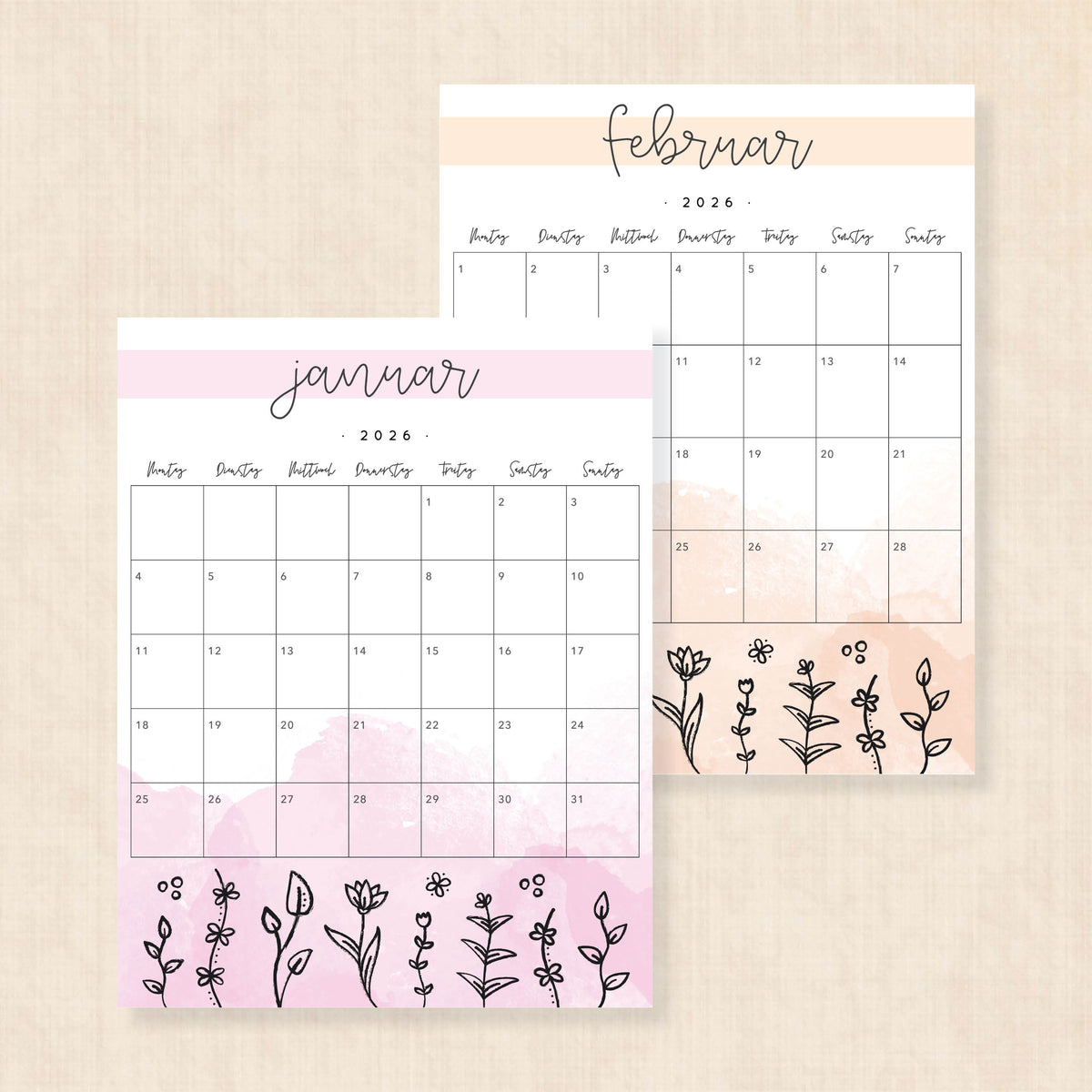 kalender 2027 zum ausdrucken
