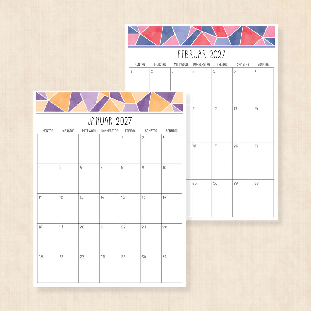 kalender 2027 zum ausdrucken
