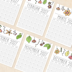 Kalender 2027 print selv