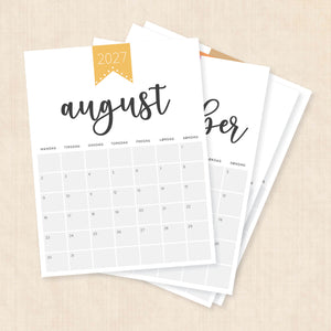 Kalender 2027 print selv