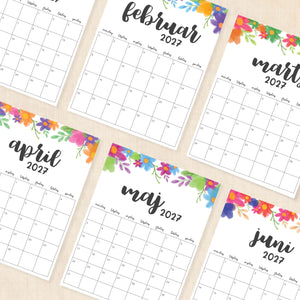 Kalender 2027 print selv