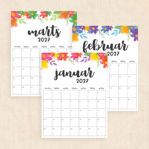 Kalender 2027 print selv