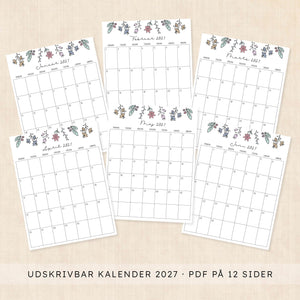 Kalender 2027 print selv