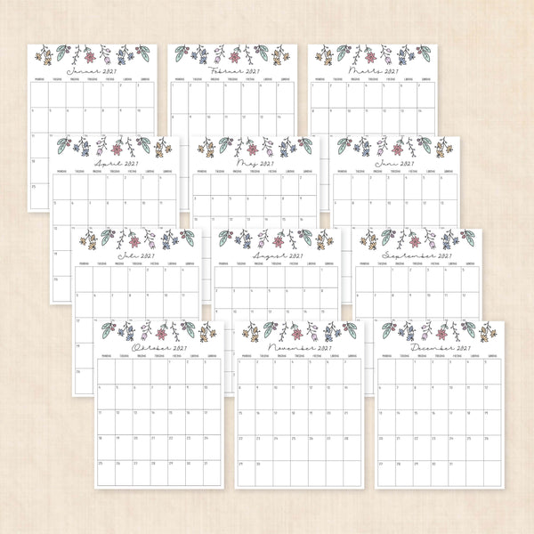 Kalender 2027 print selv