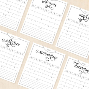 Kalender 2027 print selv