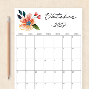 Kalender 2027 print selv