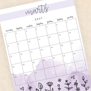 Kalender 2027 print selv