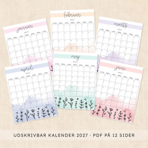 Kalender 2027 print selv