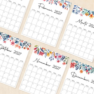 Kalender 2027 print selv