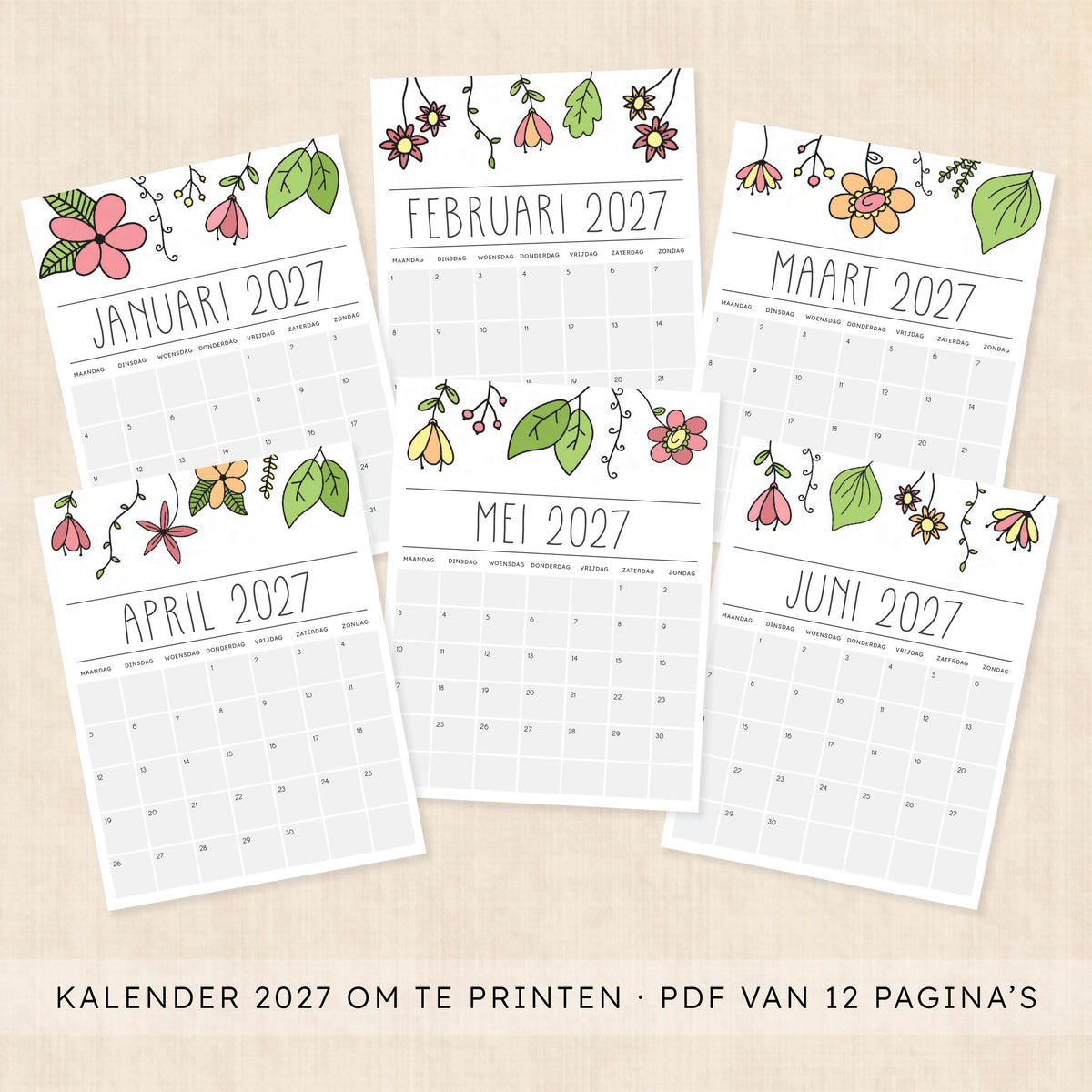 kalender 2027 printen