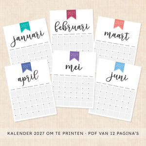 kalender 2027 printen
