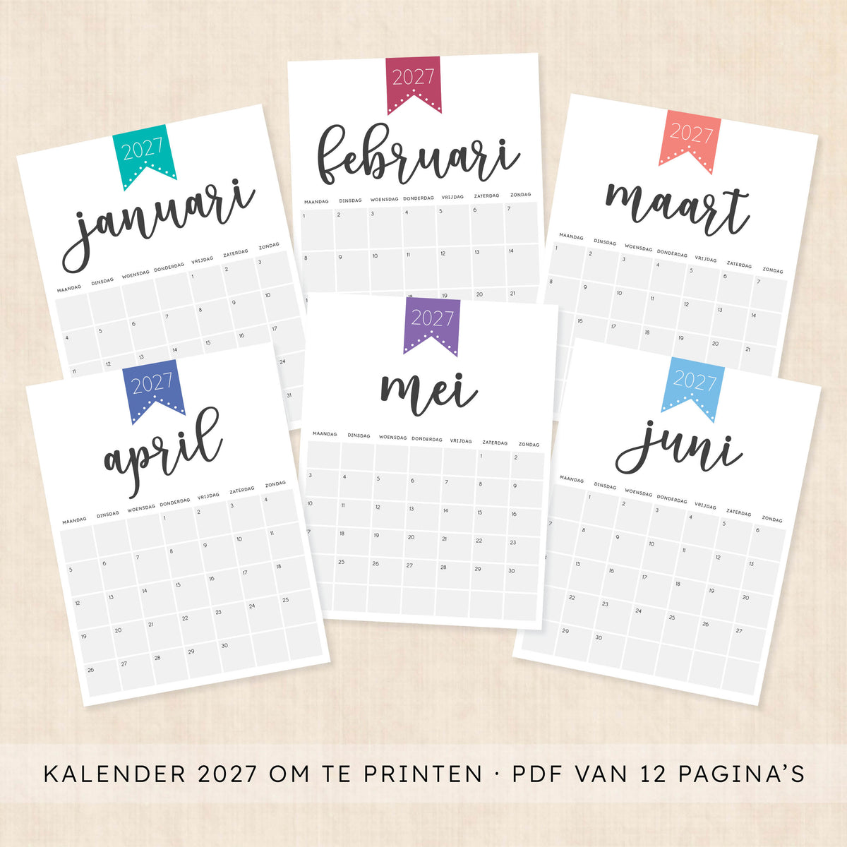 kalender 2027 printen