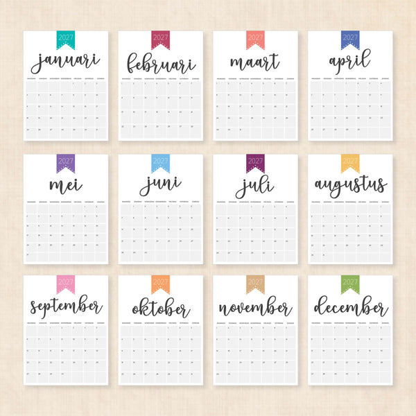 kalender 2027 printen