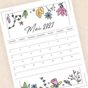 kalender 2027 printen