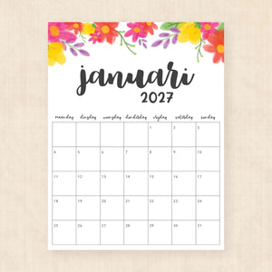 kalender 2027 printen