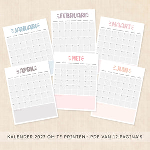 kalender 2027 printen