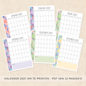  kalender 2027 printen